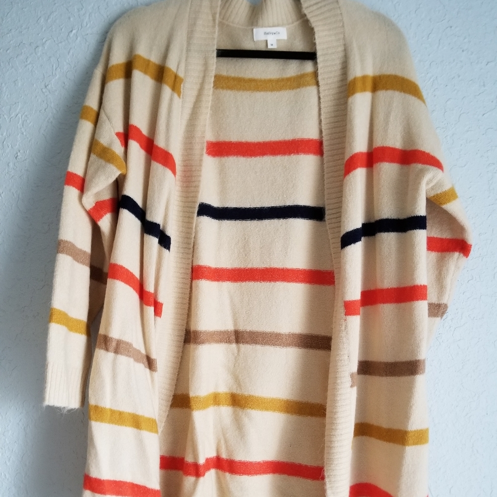 Desert Vibes Striped Knit Cardigan